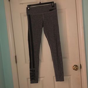 XS PINK leggings w/ logo